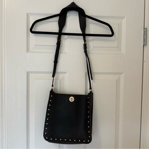 Michael Kors Black Crossbody Bag with Gold Stud